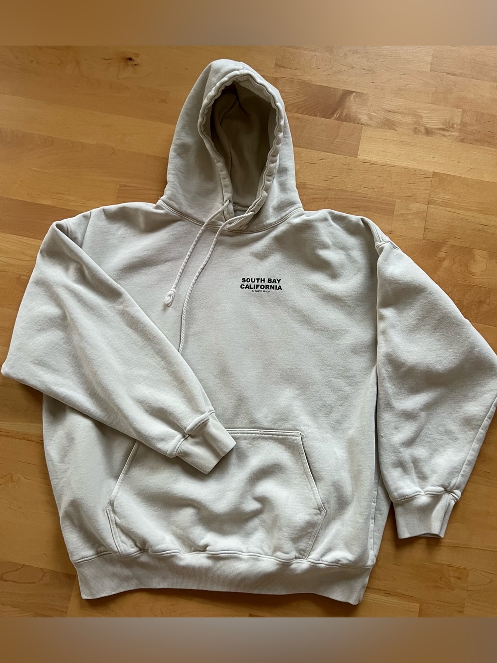 Brandy Melville Off-White 'South Bay California' Hoodie